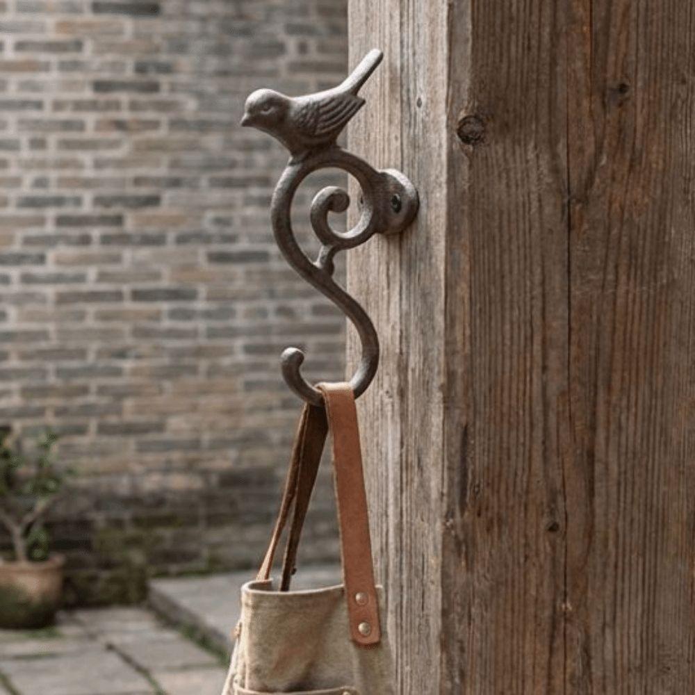Rust Proof Coating Bird Decorative Hanger Rustic Key Organizer  Entryway Decoration
