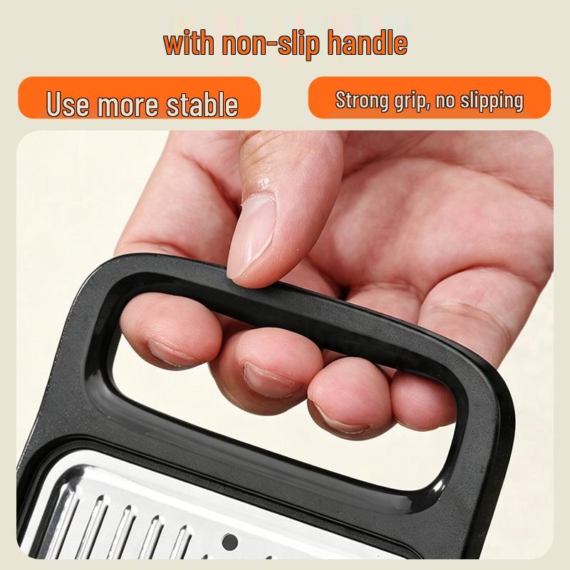 Stainless Steel Multi-function Grater with Storage Box for Vegetables, Potatoes, and Radishes