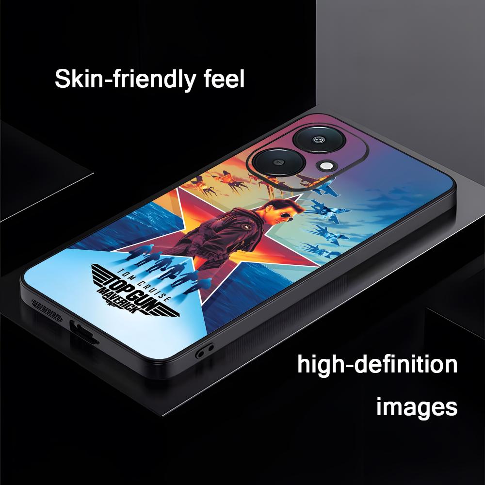 

Hot Movie Top Gun Phone Case For Xiaomi Redmi 14C 13C 12C Note14 13 12 11 10 Pro Plus S Soft Black Phone Cover Redmi Note 13 Pro 5G