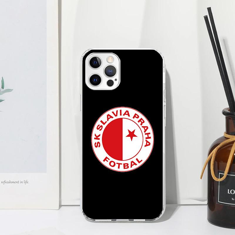 Sk Slavia Praha Czech Republic Phone Case For Iphone 17 Air 16 15 Plus 16E 14 Pro Max 13 Mini 12 11 7 8 SE Fundas Soft Back Cove