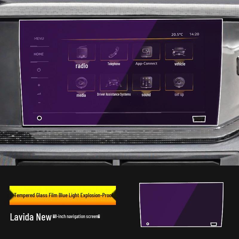 Volkswagen Lavida PLUS Console & Dashboard Tempered Protection Film