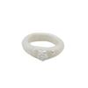 Nff Rose Solitaire Ring-white