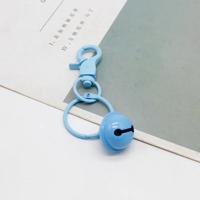 2024 New Sweet Candy Colored Bell Accessories Keyrings Colorful Metal Cute Keychain DIY Handmade Bag Car Key Decoration Gifts