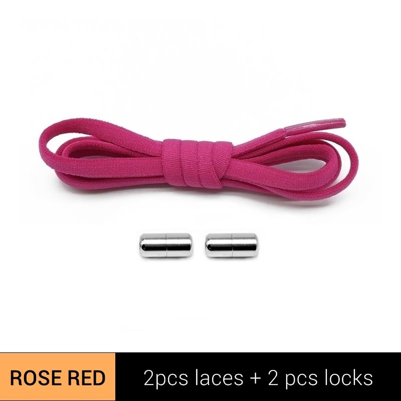 Version Elastic No Tie Shoelaces Metal Lock Shoe Laces For Kids Adult Sneakers Quick Shoelaces Semicircle Shoestrings