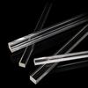 1pcs Transparents Square Acrylic Stick Bar, Clear for DIY Craft, Display Stand, Polished Edges, Multiple Sizes