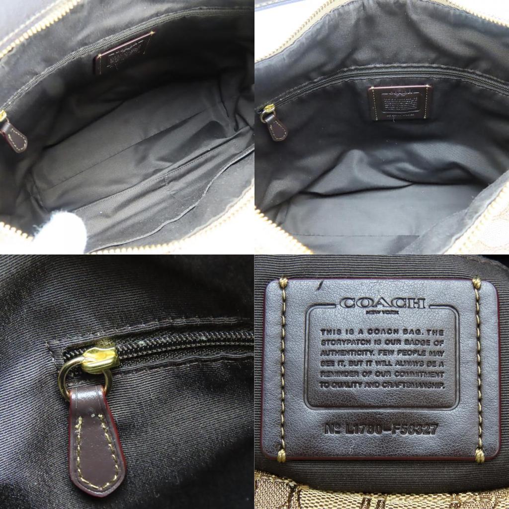 Used COACH Shoulder Bag Signature F58327 Canvas/leather Brown