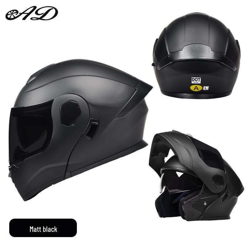 AD All-Season Flip-Up Full Face Motorcycle Helmet, 3C/DOT Certified for Men and Women
