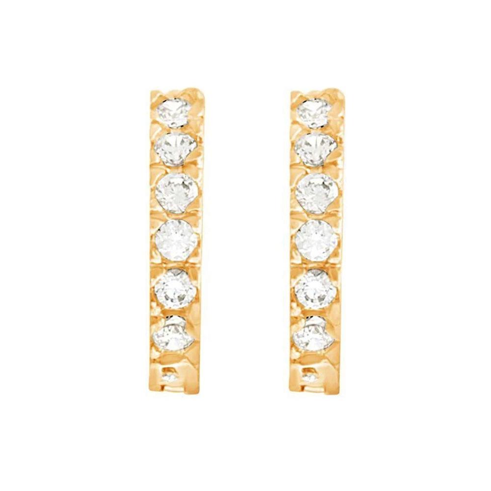 Accessories, Fashion Personality, Simple Geometric Ear Bones, Women, Round Diamond Earrings, Earrings