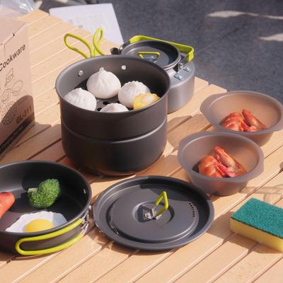 Portable 2-3 Person Outdoor Cookware & Tableware Set for Picnic and Hiking (GL-311)