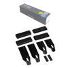 Terzo (by PIAA) Roof Carrier/Base Carrier Holder, Set of 4, Black [Compatible with Suzuki Jimny, Jimny Wide, and Jimny Sierra JB23W, 33W, and 43W]