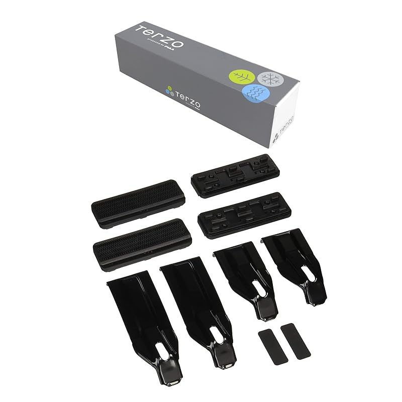 

Terzo (by PIAA) Roof Carrier/Base Carrier Holder, Set of 4, Black [Compatible with Suzuki Jimny, Jimny Wide, and Jimny Sierra JB23W, 33W, and 43W]