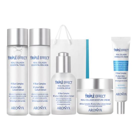 

a0228 Triple Effect Real Collagen 5-Piece Skincare Set 5-Piece Skincare Set