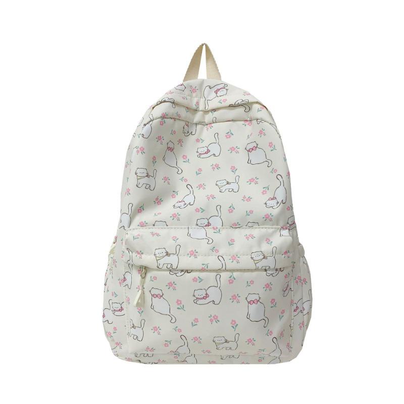 Spring and summer new large-capacity cute girl student backpack travel schoolbag fresh and simple women's bag