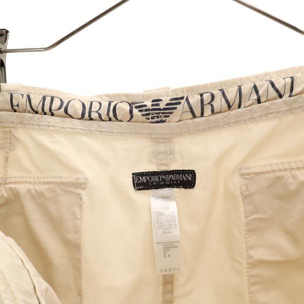 Emporio Armani Cargo-Hose XL Elfenbein System Schwimmen Amphibisch Badebekleidung Herren Gebraucht