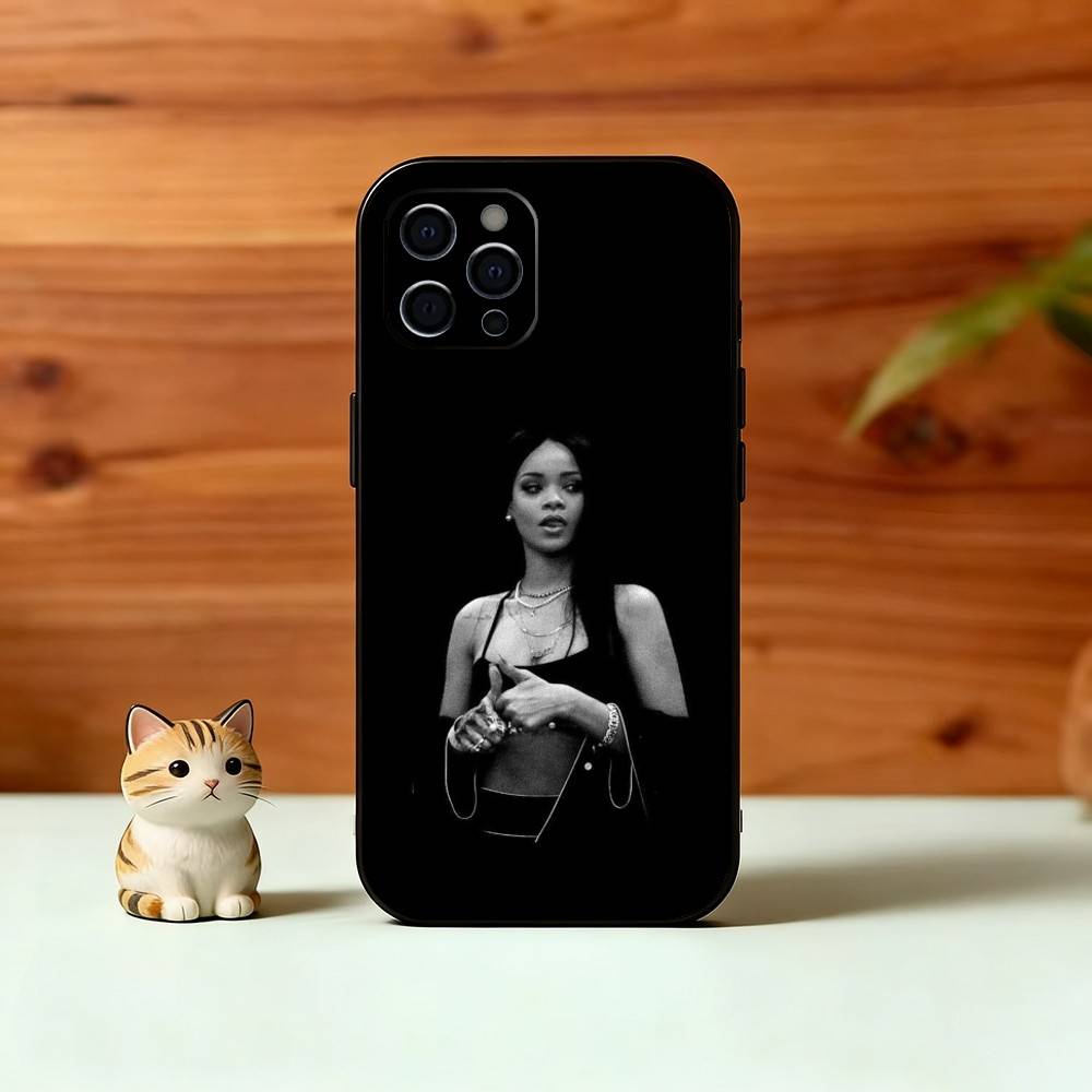 R-Ri L-Loud Phone Case For iPhone 17, 16,15,14,13,12,11 Plus,Pro Max, Others Soft Black Cover