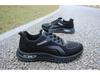 Men's Waterproof Black Leather Sneakers - Thick-Soled, Non-Slip, Soft Sole, Wear-Resistant, Versatile Casual Running Shoes