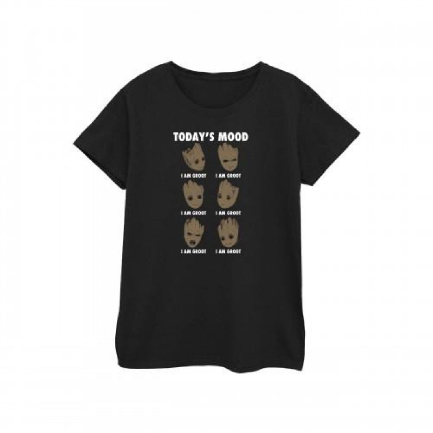 Guardians Of The Galaxy Womens_Ladies TodayÂ´s Mood Baby Groot Cotton T-Shirt XXXXL