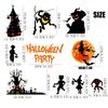 9 Sheets 72pcs Halloween Window Stickers Decals Halloween Decorations For Home Indoor Window Glass Door Wall Decor