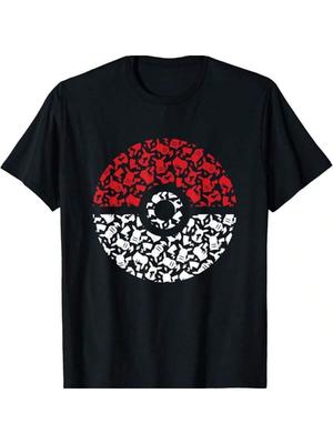 Pokémons - Pokeball Pikachus Muster T-Shirt