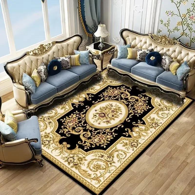 Covorașe pentru Living cu Imprimeuri Clasice în Stil European Covorașe Mari pentru Decorarea Casei în Vilă Covorașe pentru Dormitor, Salon, Lângă Pat Covorașe Antiderapante