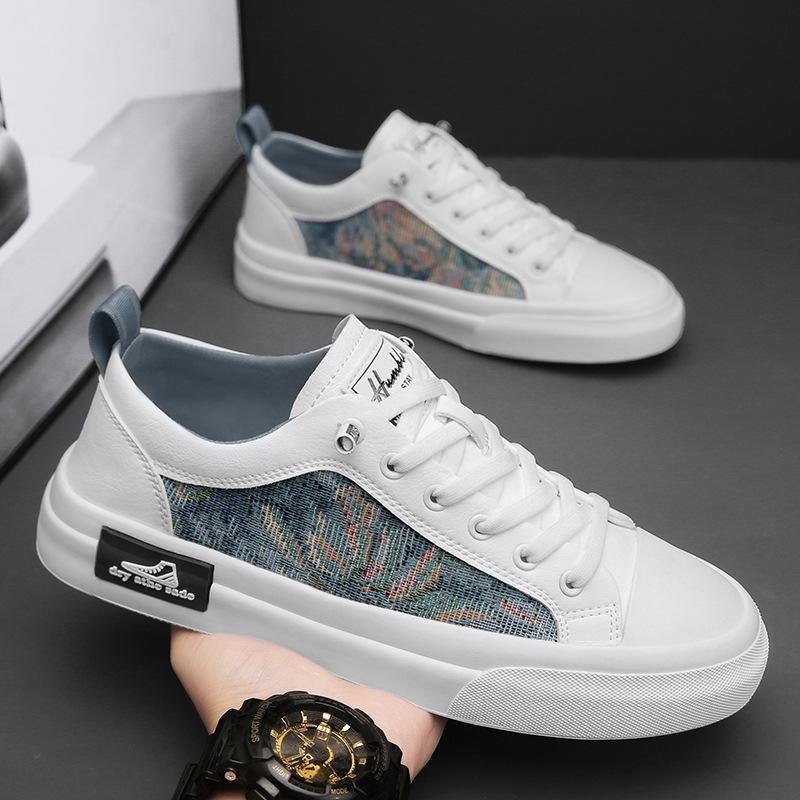 

Кожаные мужские повседневные туфли, мужские мокасины, удобные дышащие мужские туфли на плоской подошве, хит продаж, кроссовки Zapatos Para Hombre 39 синий