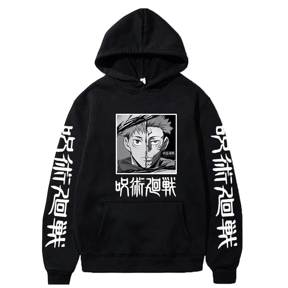 Anime Manga Print Unisex Hoodie Sweatshirt Full Sleeve Long-lasting Battle Animation Winter Hoodie Loose Sport Fleece Hoodie