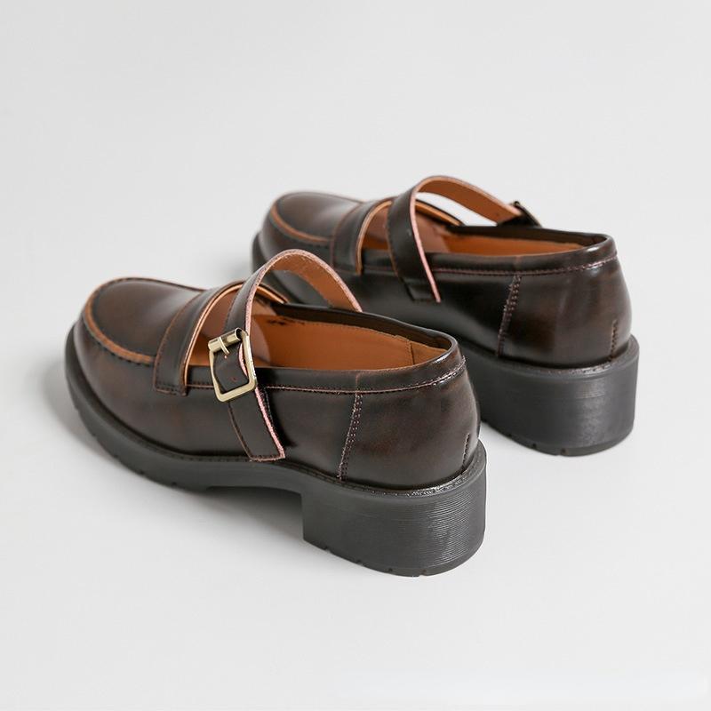 Mode 2024 Frühling und Herbst Neue Jk Uniform Schuhe Britischen Stil Retro Mode Einfarbig Casual Einzelnen Schuhe Mary Jane Schuhe lolita