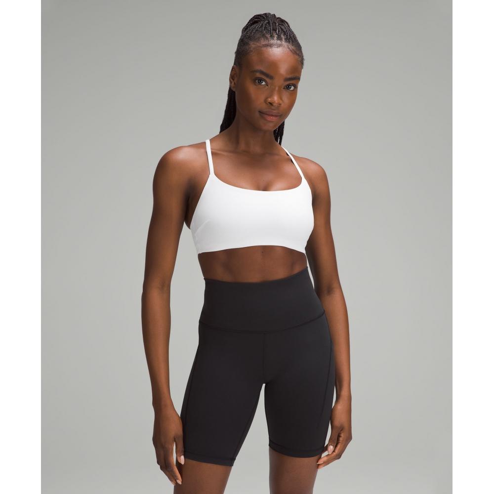 

Lululemon WunDer Train Strappy RaCer Bra Light Support CD Cup Белый 8