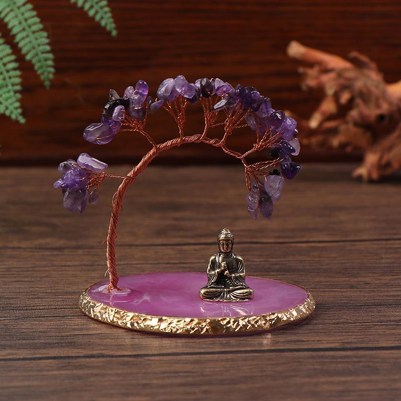 

Статуя Будды с целебным деревом, набор домашних украшений, украшение для медитации и йоги