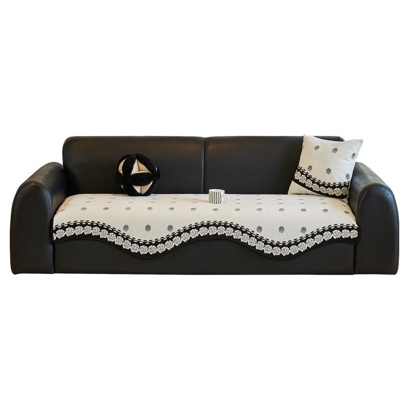 French Light Luxury Special-shaped Sofa Cushion 2025 New High-end Sofa Cushion One-piece Non-slip Sofa Cover