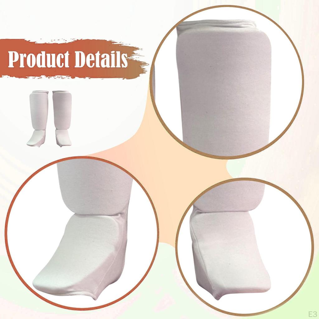 1 Pair of Shin Guards, Kickboxing Leg Protectors with Instep Protection, EVA Material, Training