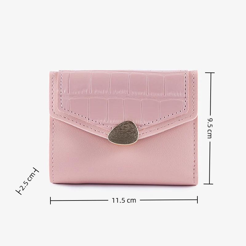 Korean Versi Women Clutch Coin Purse Short Three Fold Women's Wallet Multi Card Slot Card Bag Zero Wallet Purses for Women