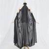 Black Ivory Chiffon Bridal Halter Cape Shawl for Women
