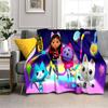 3D Kawaii Gabbys Dollhouse Cartoon Girl Gift Blanket,Soft Throw Blanket for Home Bedroom Bed Sofa Travel Picnic Cover Kids