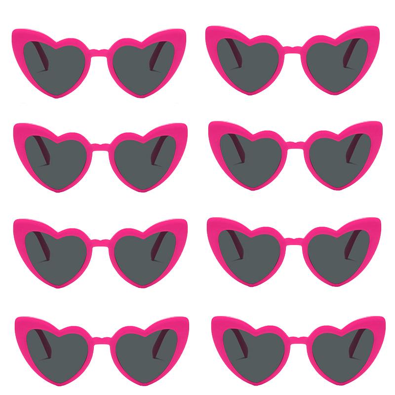 Bachelorette Party Sunglasses Bride To Be Bridesmaid Gift Wedding Bridal Shower Decor Black White Square Heart Shaped Glasses