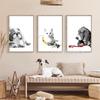 Pet Care Art Prints Black White Photography Posters Cat Dog Canvas Painting Animal Clinic Wall Pictures Veterinary Office Decor
