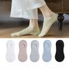 5 Paar Damen Sommer Dünne Baumwolle Netz Rutschfest Rutschfeste Ferse Flacher Ausschnitt Unsichtbare Bootssocken