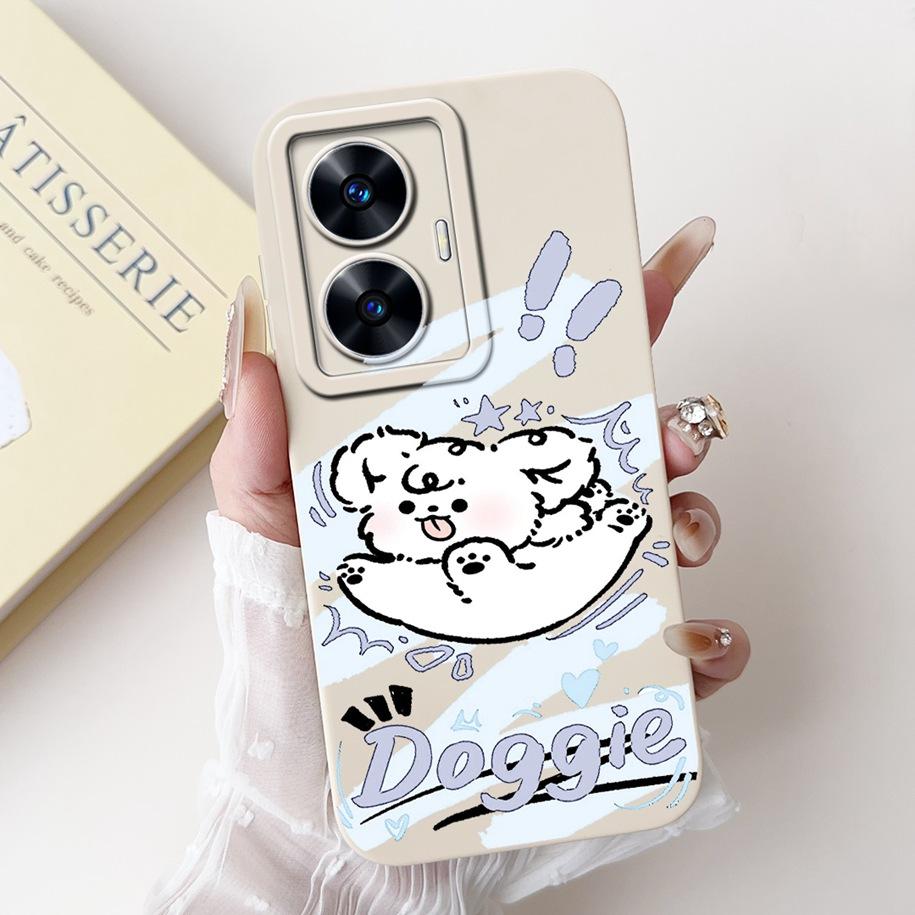 For Realme C55 Case RMX3710 Cover Lovely Avocado Silicon Camera Lens Protective Phone Cover For Realme C55 C 55 RealmeC55 Bumper