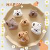 Orange Plush Capybara Brooch Creative Plush Badge Pin Bag Jewelry Plush Capybara Pin  Unisex