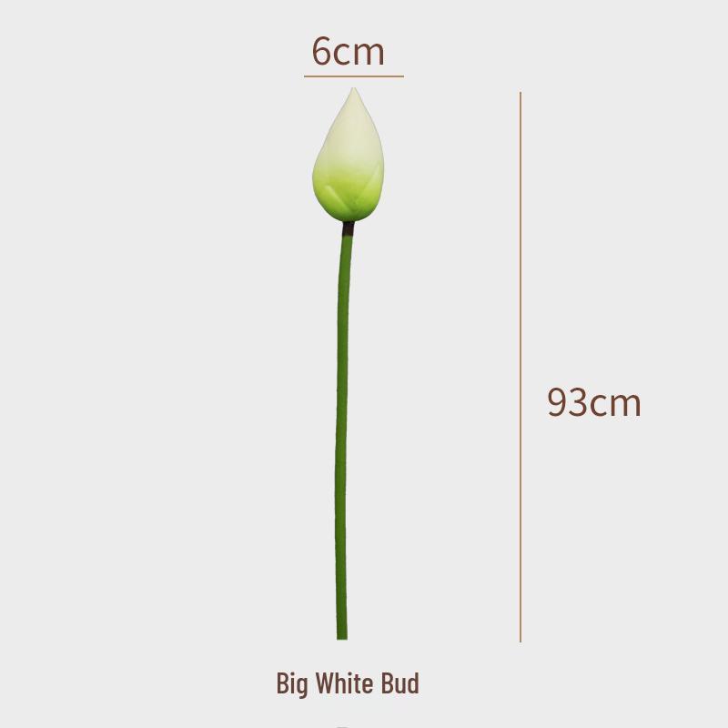 Artificial Lotus Bouquet with Stem, Leaf, and Seed Pod Decoration - Silk Flower Ornament