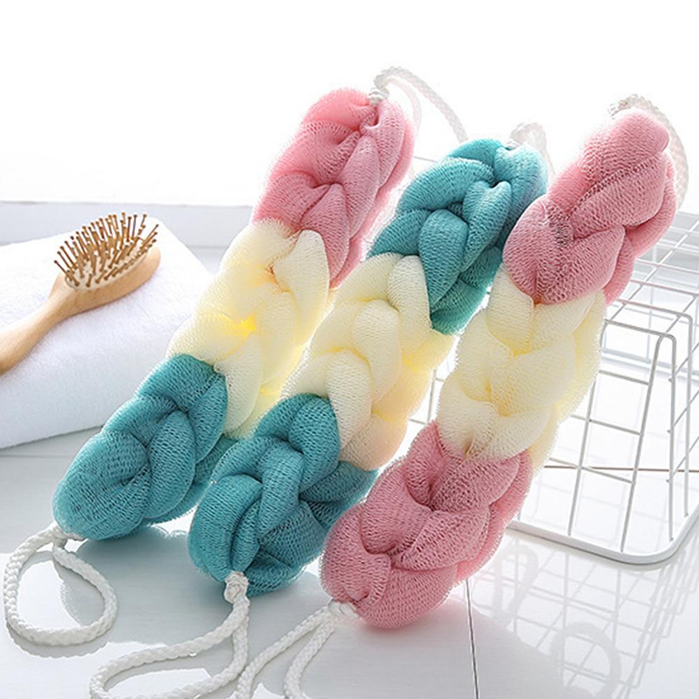 2Pcs Bath Strip Long Bath Loofahs Stretchable Mesh Exfoliating Loofah Back Scrubber Adult Bath Towel With Back Bath Towel