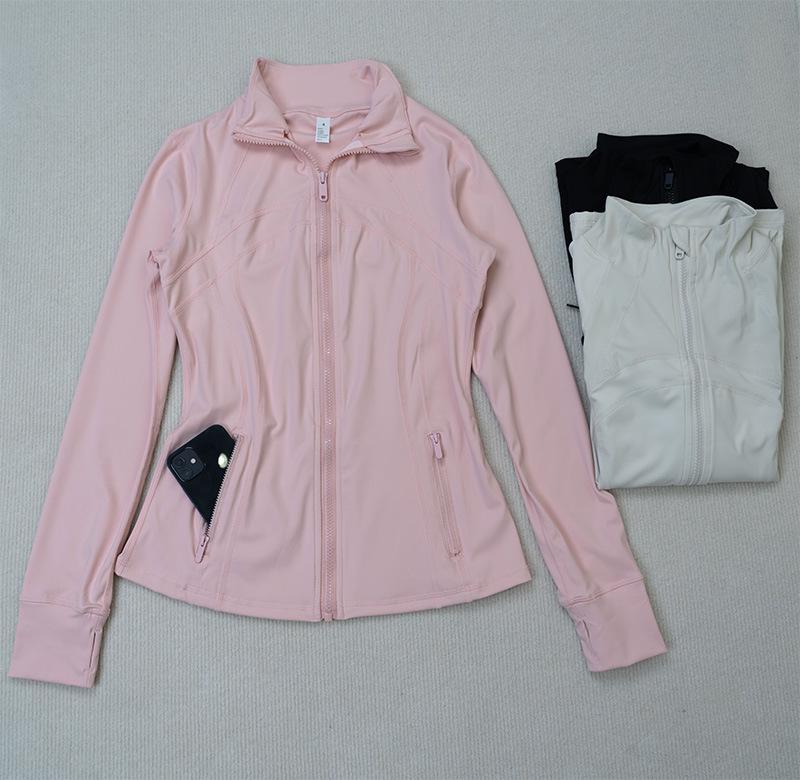 2024 Women's Slim Fit Stand Collar Sports Jacket - Long Sleeve Yoga & Outdoor Fitness Wear