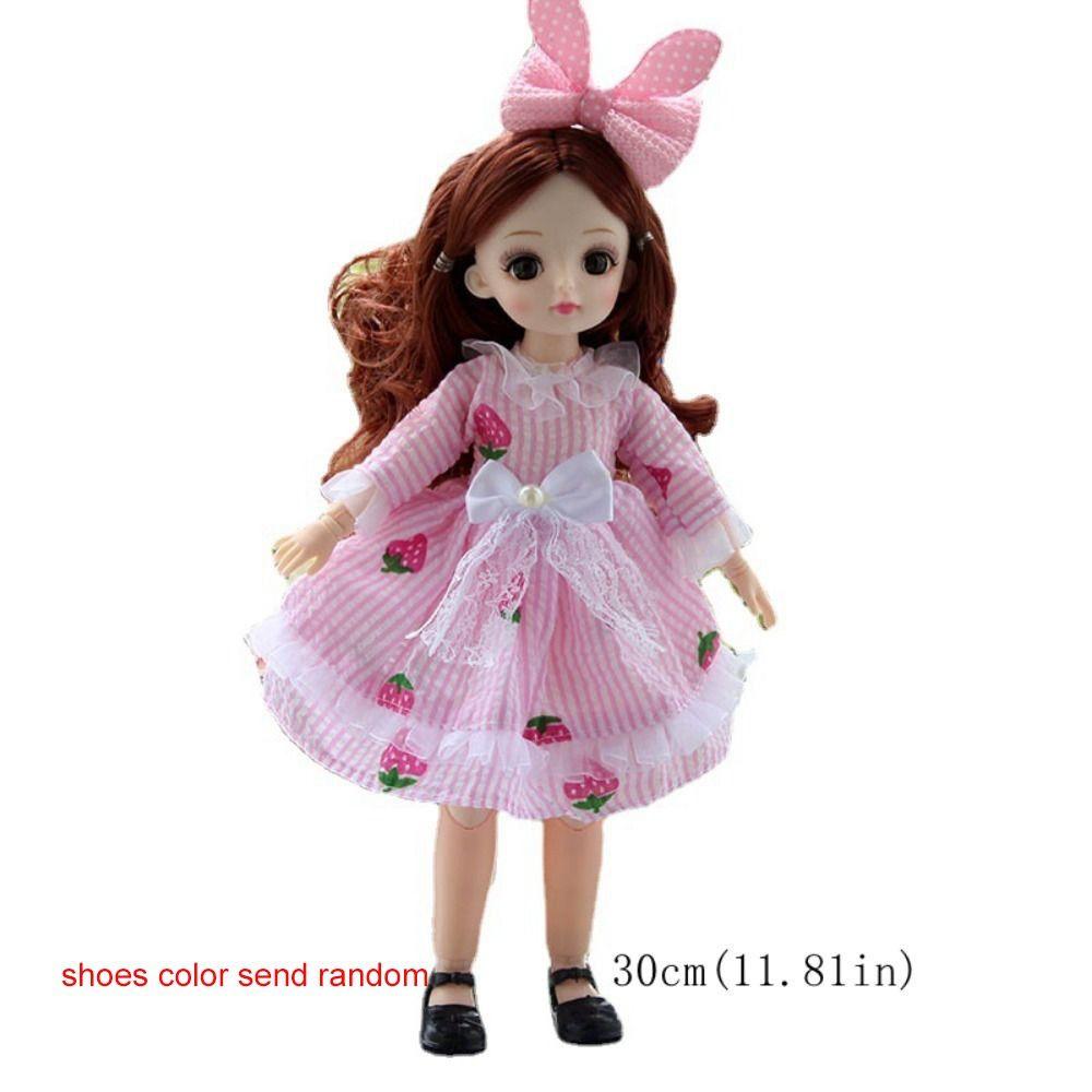 Dress Up 1/6 Bjd Dolls Spherical Joint Hinged Doll 30cm Anime Bjd Doll Children Toys