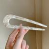 Vintage Acetate Hair Fork for Girls Women U-Shaped Hair Sticks Ponytail Hairpin Bun Updo Bridal Hairstyle Tool Hair Accessories