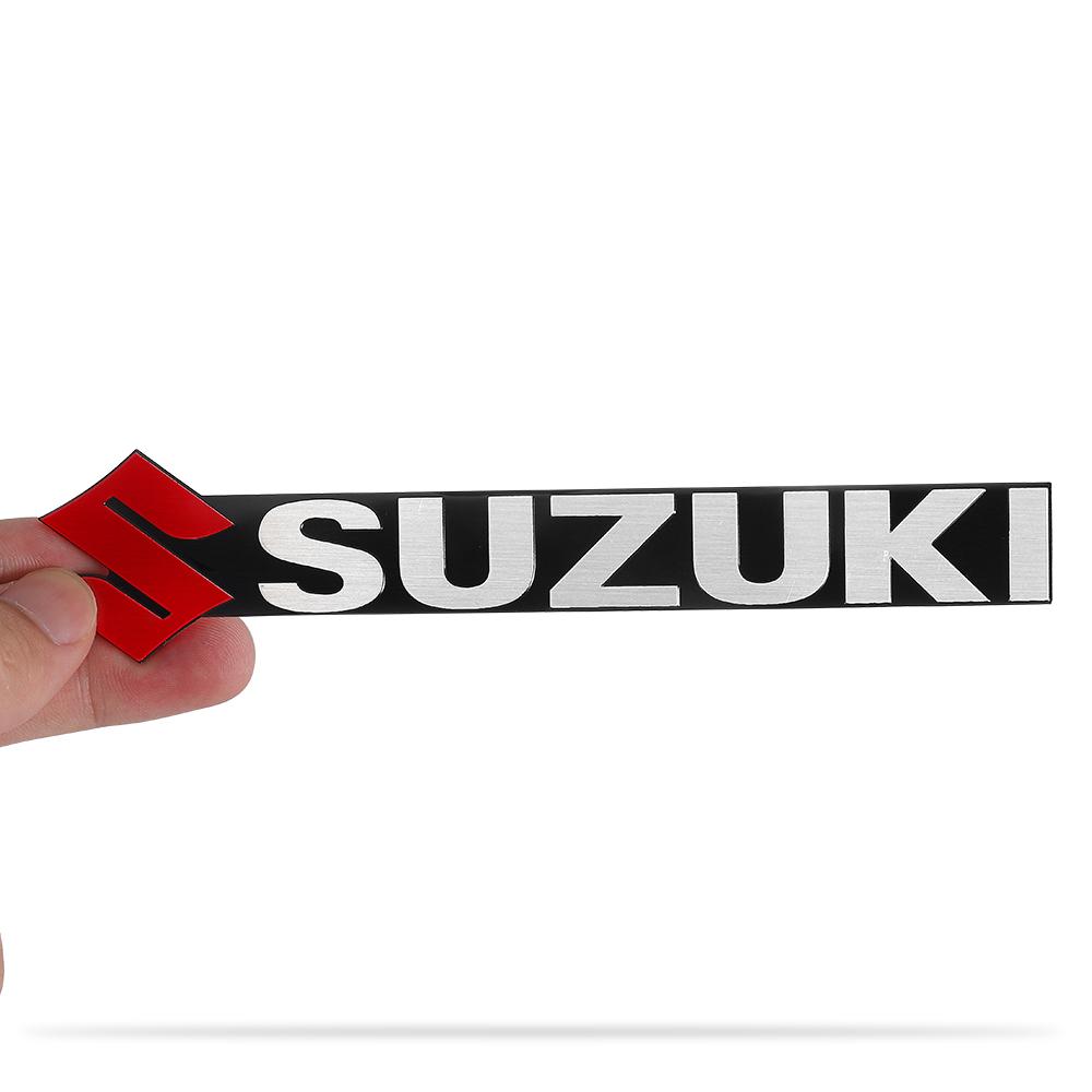 Suzuki Logo Car Hood Letter Emblem Rear Tail Trunk Badge Sticker Decal Accessories For Ignis SX4 Alto Alivio Samurai Gsxr Jimny