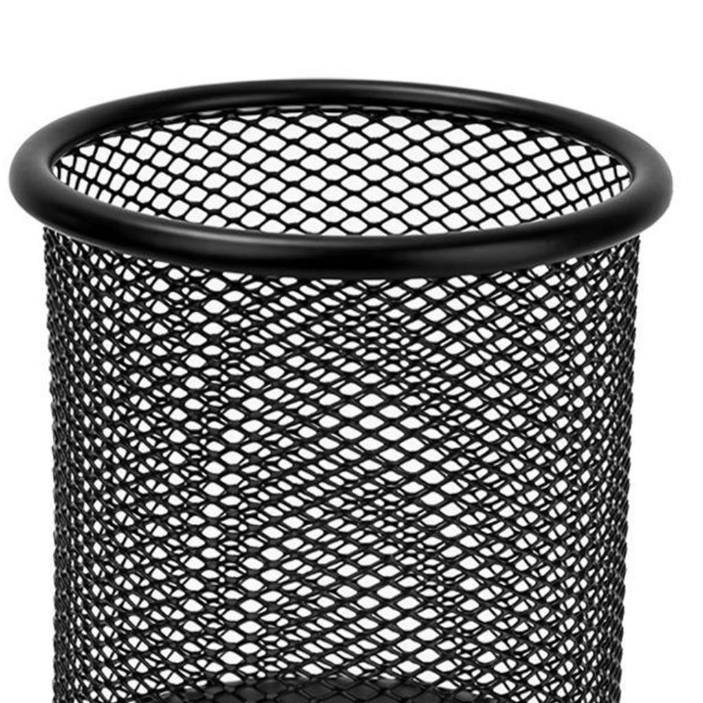 Mesh Pen Holder Large Capacity Prevent Slip Desktop Pen Container for Pencils Erasers Stationery