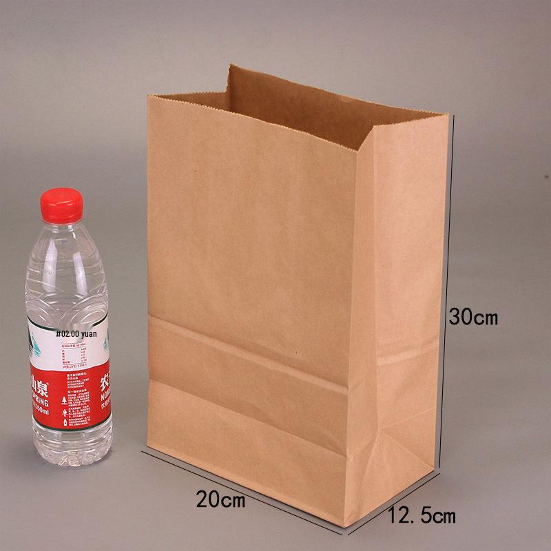 

Крафтовый бумажный пакет для еды с квадратным дном - Маслостойкий и пригодный для печати для еды на вынос или хлеба