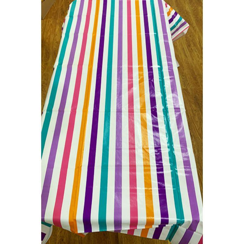 

Специальное предложение 4 юаня Большая распродажа Домашняя ткань ПВХ скатерть Водонепроницаемая подставка на стол Подушка на кофейный столик Разные размеры Multi-color Stripes 137 * 200cm JJ02617178