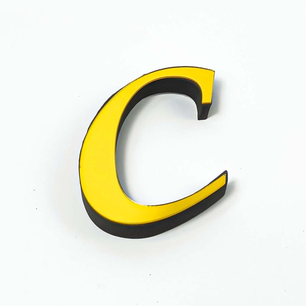 Lowercase A-Z English Mirror Wall Stickers - DIY Decorative Self-Adhesive Décor for Home & Bedroom