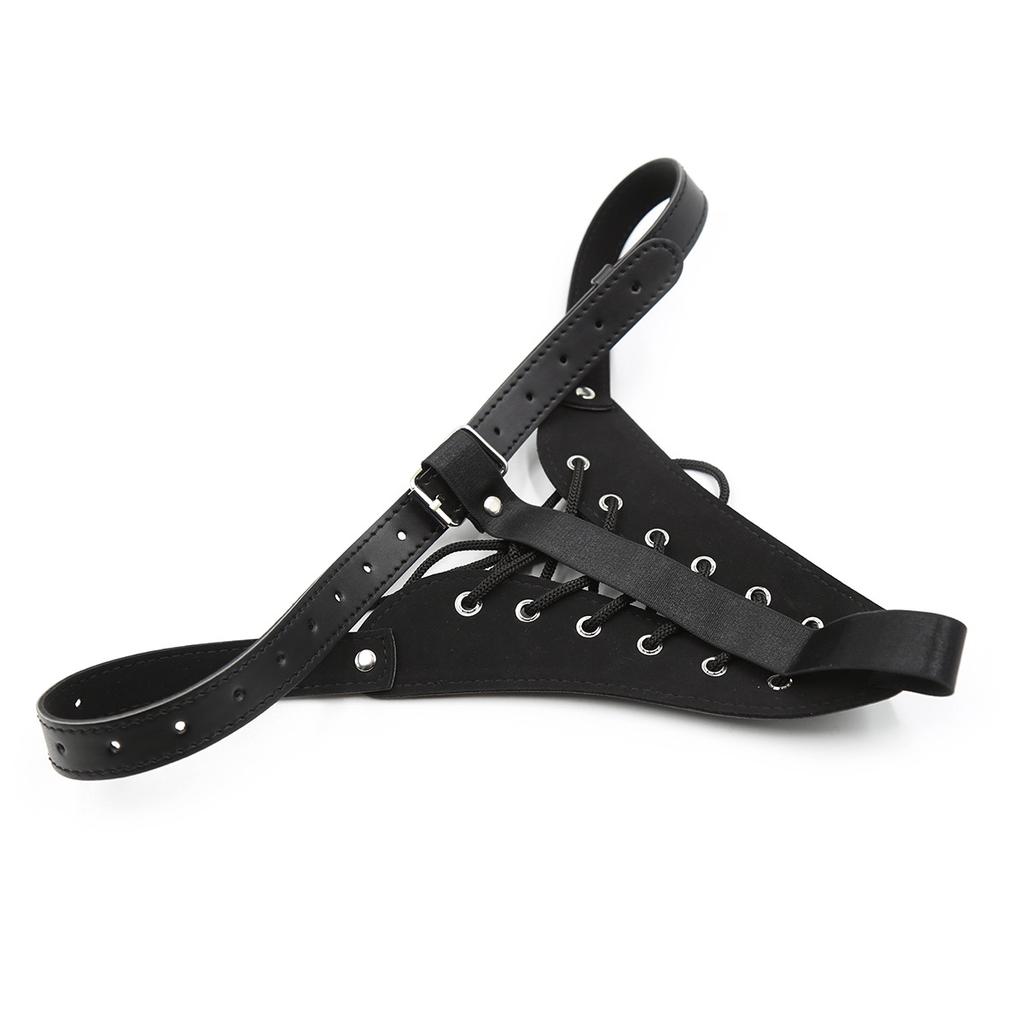 Leather Panties Sex Toys For Woman Chastity Vagina Tied Bondage Panty Queen Thong Underwear Adjust G-Strings Knicker Slave Lingi